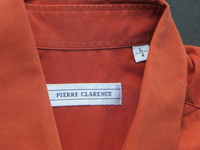 pierre clarence chemise orange col