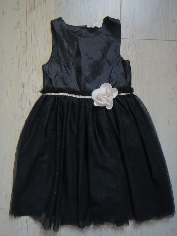 H&M robe tulle noir pailleté 7a