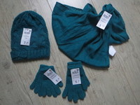 okaidi bonnet triangle gants 2-8a et 8-14a