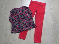 LCDP °Paris chic° blouse pant rouge 8a