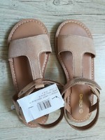 okaidi sandalettes dorées 34