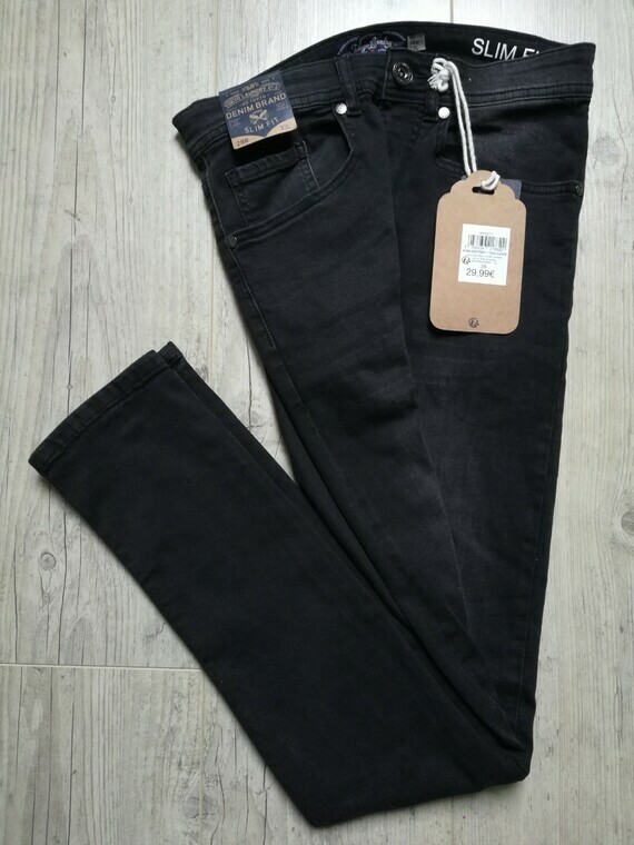 tokyo laundry jean slim fit noir 38 long33