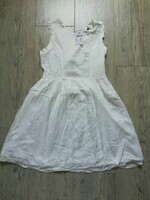 kiabi 12a robe-crepe-a-plumetis-blanc