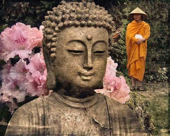 Bouddha zen moine