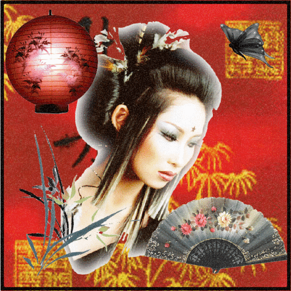 geisha éventail