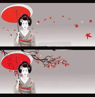 japonaises ombrelle