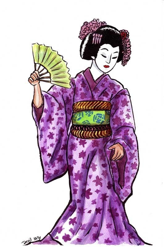 geisha_éventail