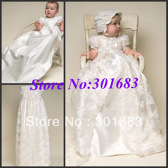 CH001-Wholesale-High-Quality-Lovely-Jewel-Short-Sleeve-Ivory-Lace-100-Silk-Christening-Gowns-Dresses