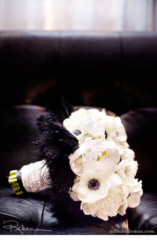 03 Decoration Mariage Tons Noir Et Blanc Theme Baroque Bouquet De Mariage Et Deco Missjonquille Photos Club Doctissimo