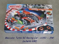 1 Meccano Turbo RC Racing Car 6350 -- 35€