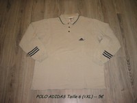 POLO ADIDAS Taille 6 (=XL) -- 5€