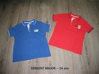 T-shirt SERGENT MAJOR polo --14 ans -- 8€