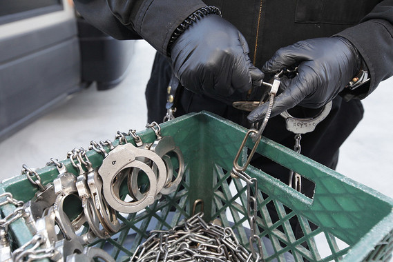 The cage handcuffs