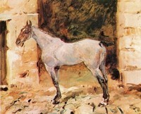 Henri-De-Toulouse-lautrec-Tethered-Horse