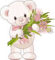 9782511-adorable-petit-ours-en-peluche-avec-un-bouquet