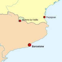 Barcelona la Catalogne carte