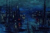 port du Havre effet de nuit 1873