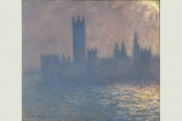 Londres le Parlement effet de soleil 1903