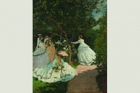Femmes au jardin 1866