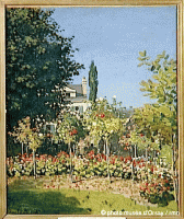 Ste Adresse jardin en fleurs 1866