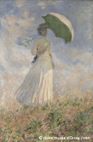 femme à l'ombrelle tournée vers la droite 1886