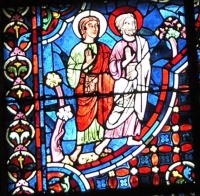10 Chartres la cathédrale vitrail André & Jean