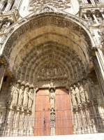 10 Chartres la cathédrale porche central portail sud