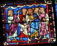 10 Chartres la cathédrale vitrail la foule
