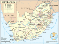 Afrique du Sud carte