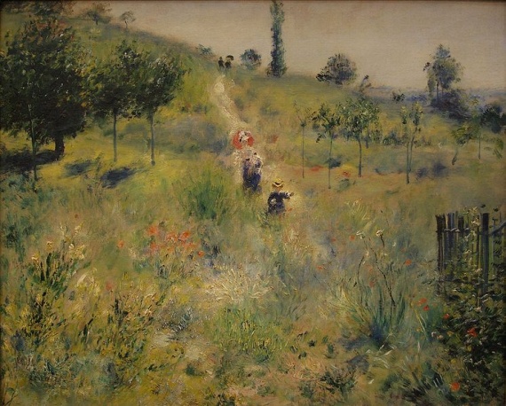 Renoir PA chemin-montant dans les herbes hautes