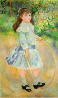 Renoir Pa petite fille avec un cerceau