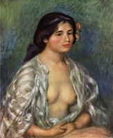 Renoir PA Gabrielleà la chemise ouverte