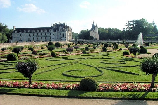 château de Chenonceau (jardins de Diane de Poitiers)