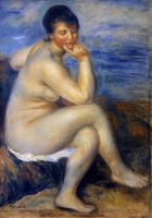 Renoir PA baigneuse assise sur un rocher