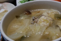 Japon food soup of chicken