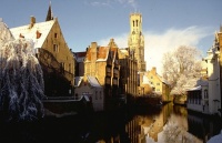 Bruges canaux hiver