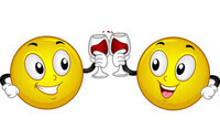 39605108-mascot-illustration-d-une-paire-de-smileys-faire-un-toast