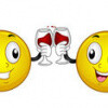 39605108-mascot-illustration-d-une-paire-de-smileys-faire-un-toast