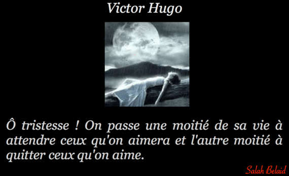Ô tristesse ! ( Victor Hugo )