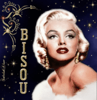 Bisous Marilyn Monroe Fond Bleu