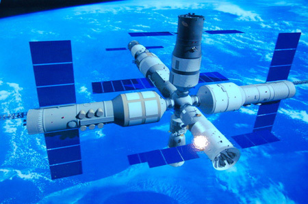 dessin de la future station spatiale chinoise