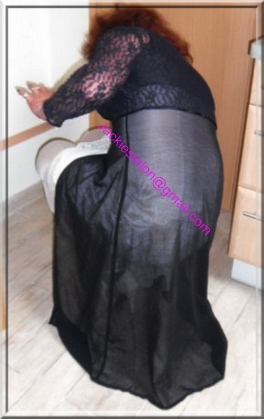 robe noir transparente 56