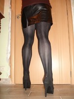 Tallon noir 13cm avec jupe cuir15