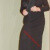 Longue robe noir top dentelle 9