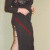 Longue robe noir top dentelle 2