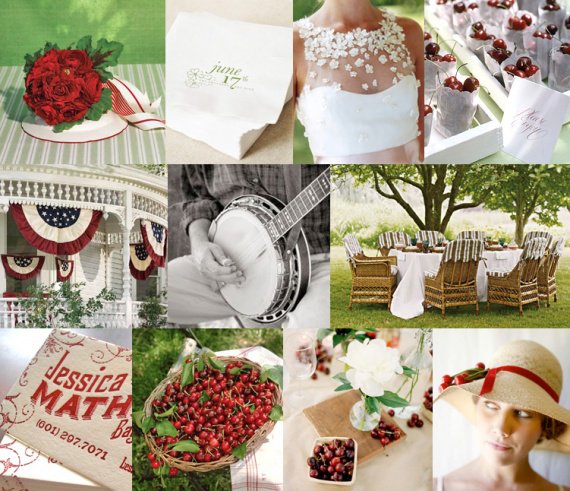 cherry-theme-picnic-wedding