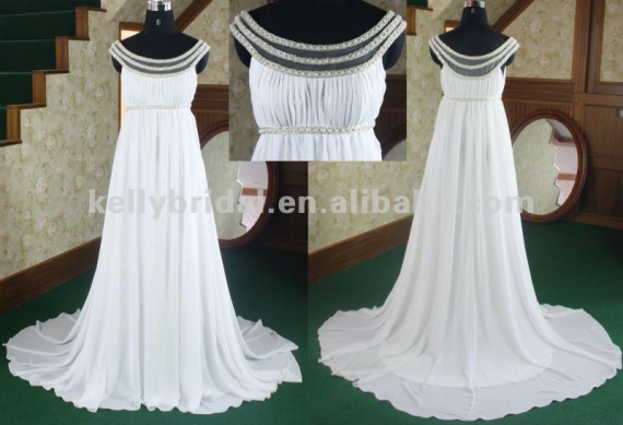 2013_Grecian_Goddess_style_Wedding_dress_for_pregnant_women