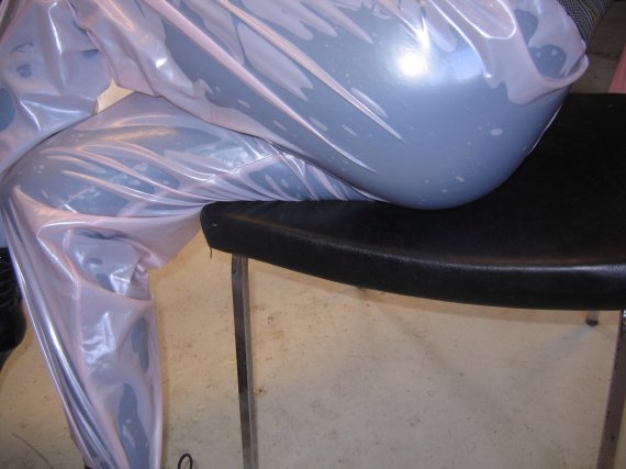 latex catsuit under PVC catsuit_2