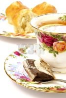 tasse thé fleurie