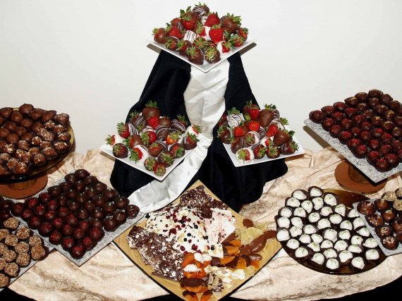 buffet fruits déguisés chocolat